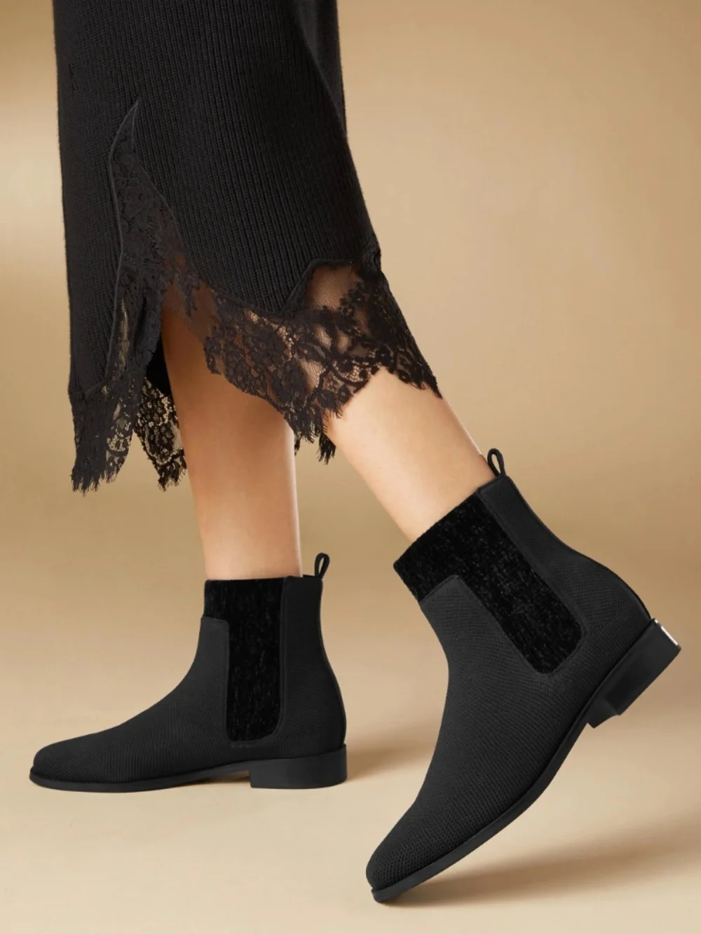 VIVAIA Riley Pro Water-Repellent Knit Ankle Boots